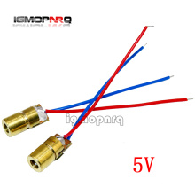 5V 650nm 5mW Laser Red Dot Module red laser sight red laser diode pointer Hot sale 100pcs/pack